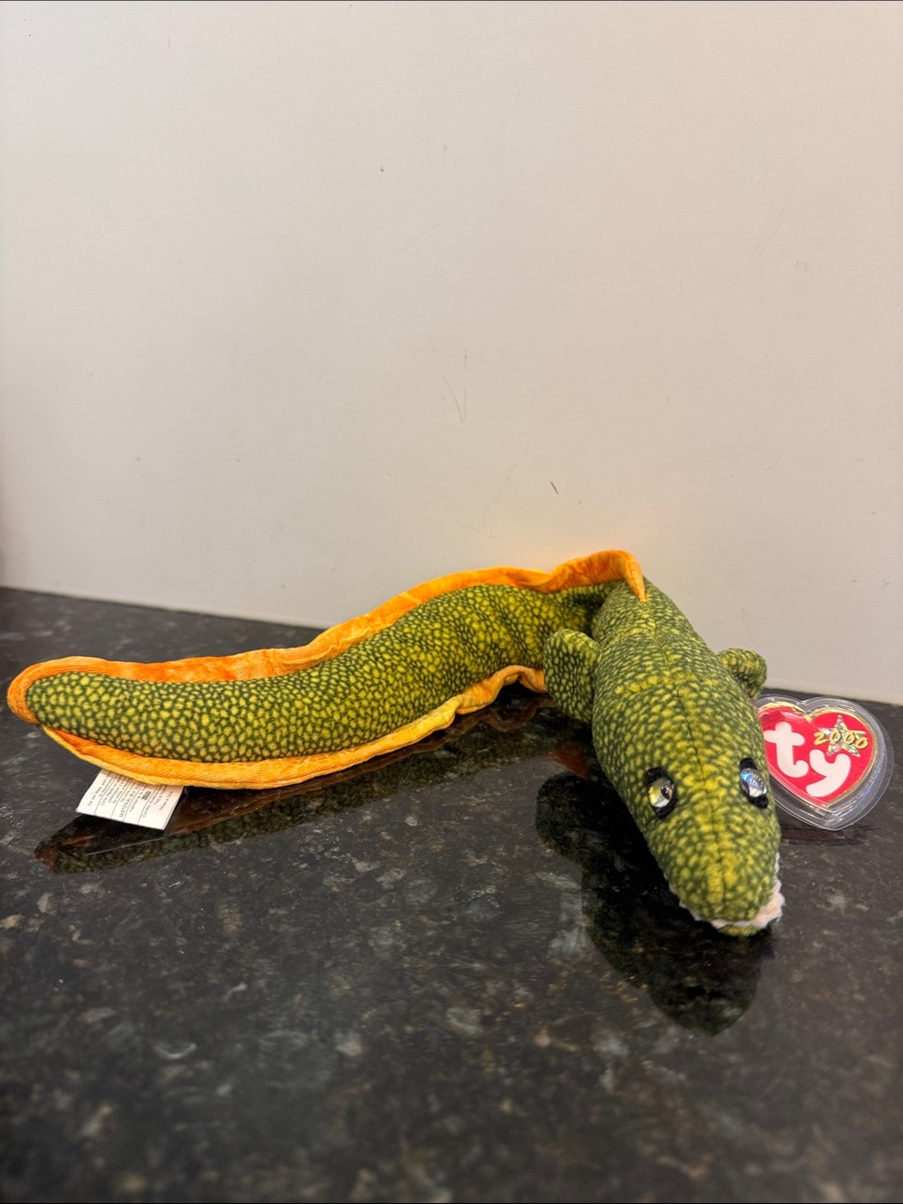 Morrie the Moray Eel Ty Beanie Baby - Retired VINTAGE COLLECTIBLE plush toy 2000